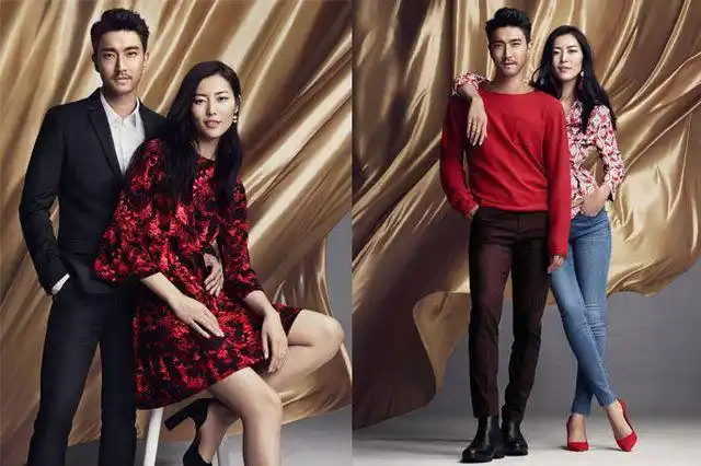 刘雯,崔始源出镜2015年h&m新年广告