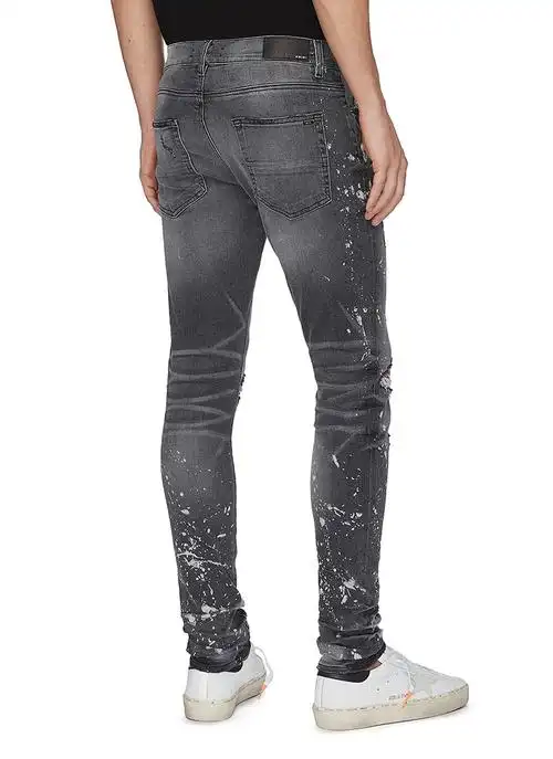 oem定制牛仔裤小批量潮牌小脚印花外贸小订单加工odm贴牌休闲裤子