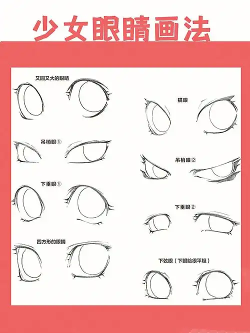 绘画教程女孩子眼睛绘画教程