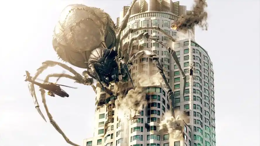 影视 -实验室爬出变异蜘蛛,有30米高,可以轻松爬上大楼摧毁城市