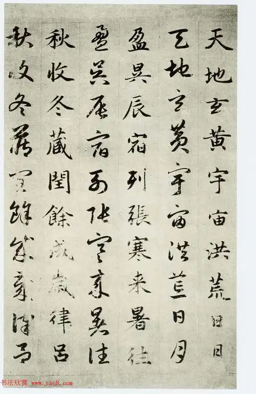 中国碑帖经典赵孟頫真草千字文2