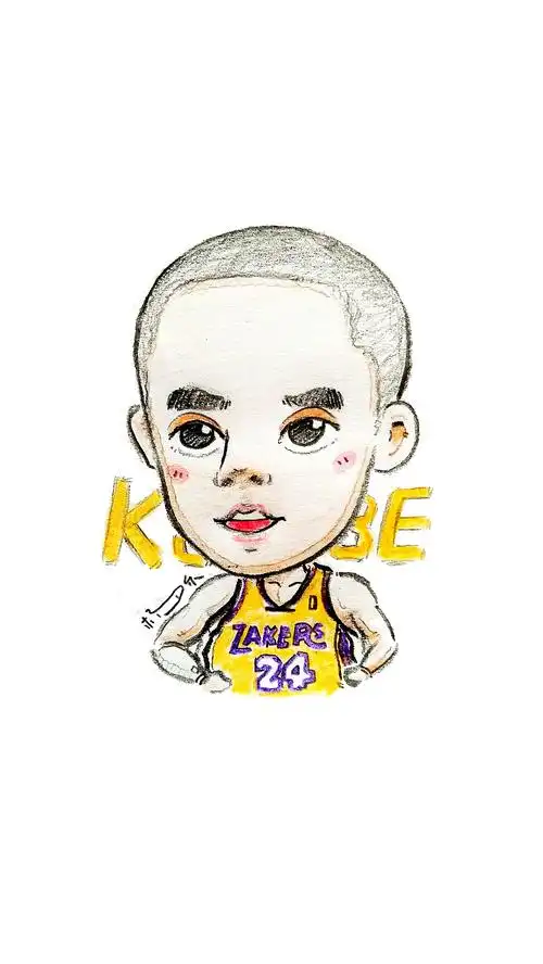 nba漫画肖像系列·湖人 科比
