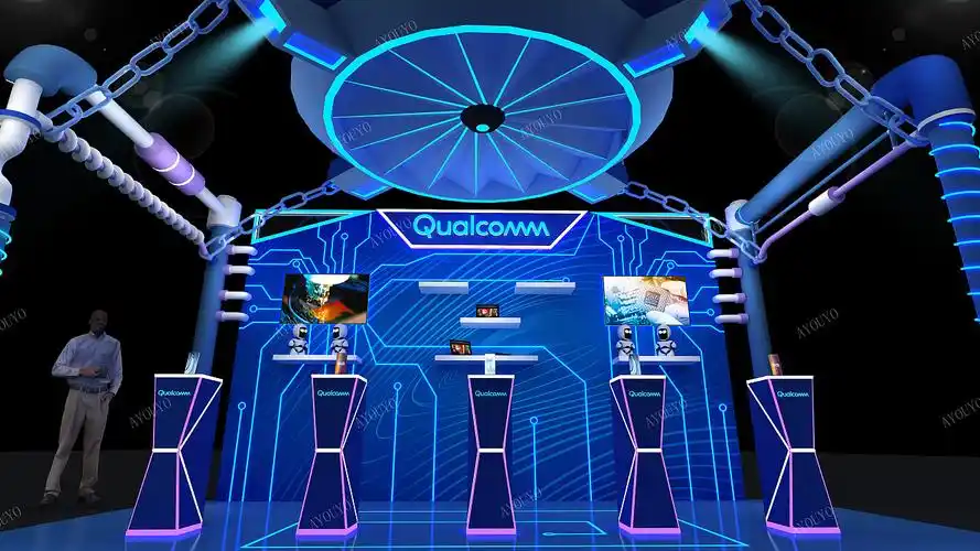 芯片科技风活动展位