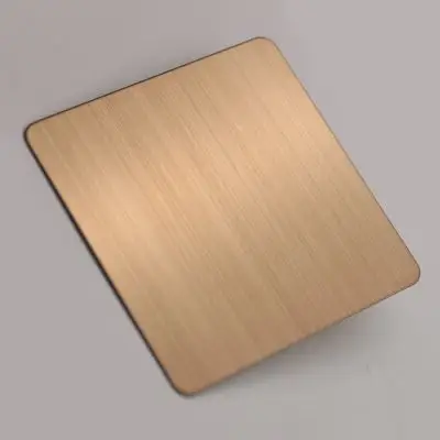 拉丝玫瑰金不锈钢厂家供应各种不锈钢材质 可对样电镀加工厂