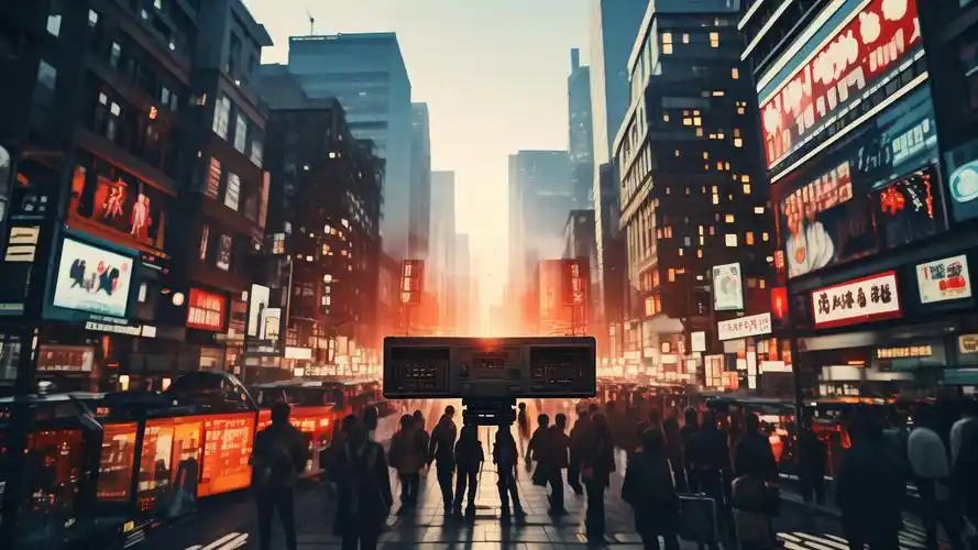 横版街道壁纸城市风光尽收眼底