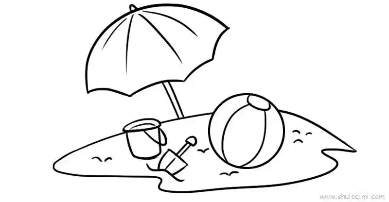 夏日风景儿童画怎么画 夏日风景简笔画画法