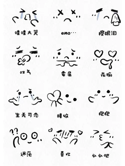 小表情简笔画