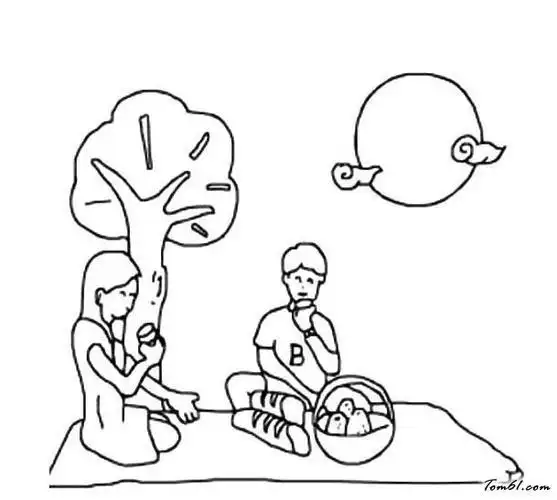 野餐情景图片简笔画图片少儿图库中国儿童资源网