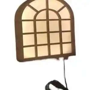 亚克力装饰挂墙式假窗灯箱22v电源橱窗灯箱过道暗铁艺假窗装饰.