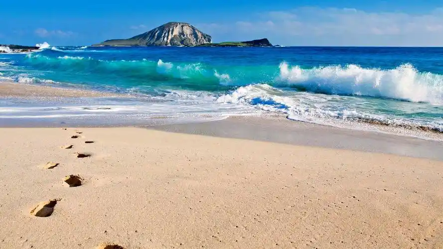 唯美蓝色大海风景壁纸_清新大自然风景