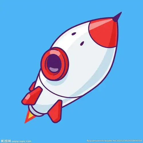 卡通升天小火箭