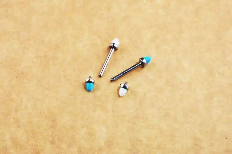 钛合金穿刺饰品植入级包邮防过敏尖头乳钉乳环舌钉欧珀高抛光全新