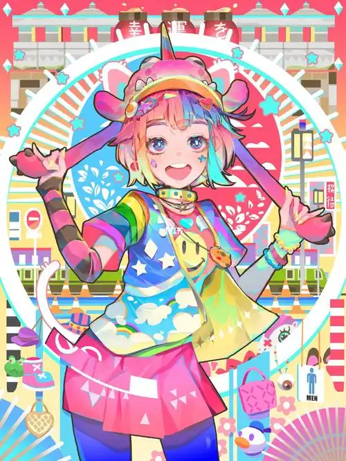 画师分享绚烂的角色设计感这画可太美了