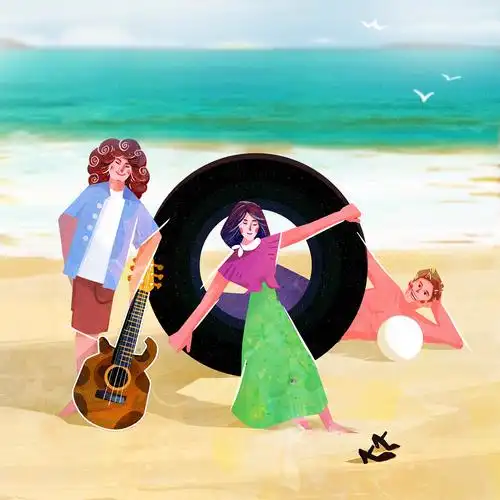 降落伞乐队专辑封面插画