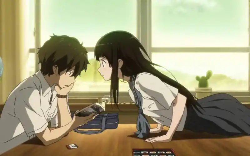 冰菓恋爱向折木奉太郎千反田爱瑠在这个世界上有一个名为你的奇迹