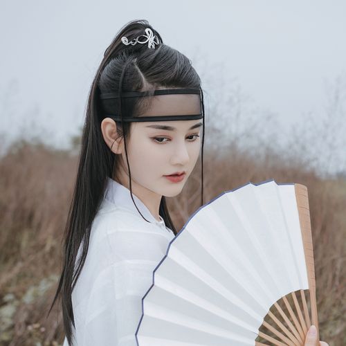 配饰女发额男纱抹收网网巾雨山古风汉服明制发饰
