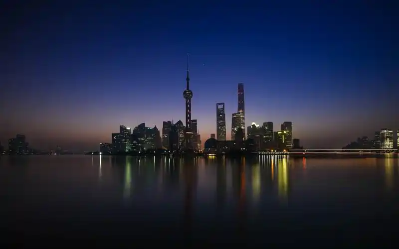 上海,黄浦,摩天大楼,河流,夜景,灯光,中国 3840x2160 uhd 4k 高清壁纸