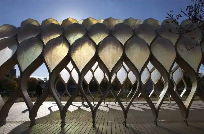 公园创意木质结构景观构筑物