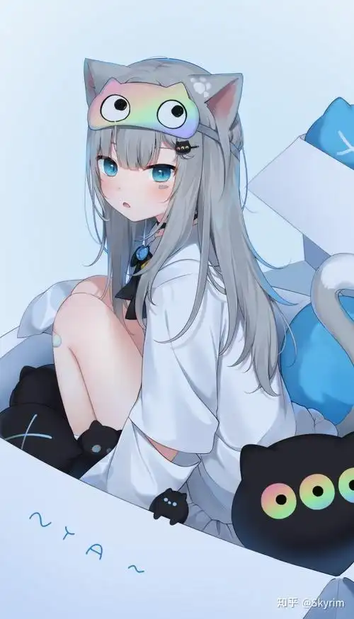 二次元白毛图片