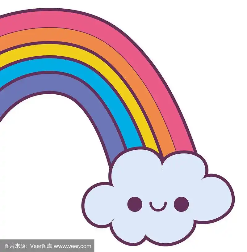卡哇伊彩虹卡通设计