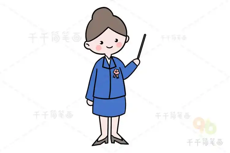 教师节老师简笔画