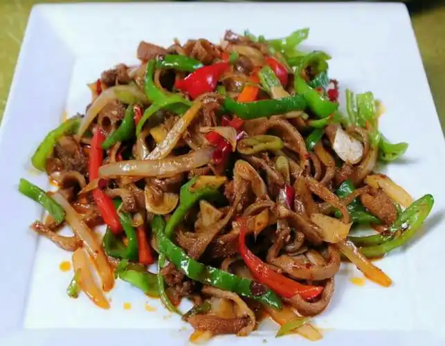 爆炒羊肚98元/大份  68元/中份