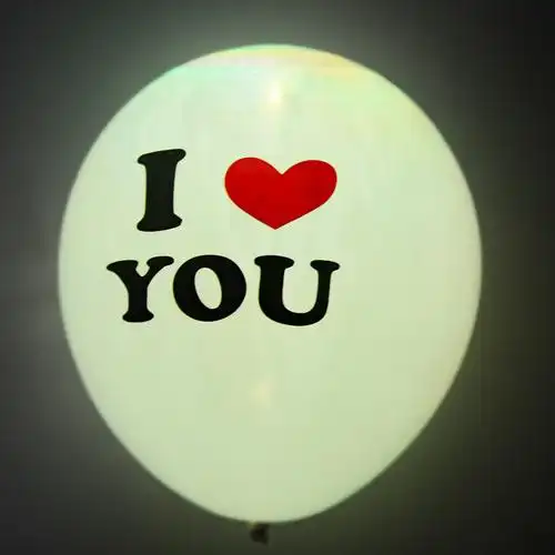 夜光气球生日布置装饰浪漫表白求婚婚礼夜光气球告白气球情人节