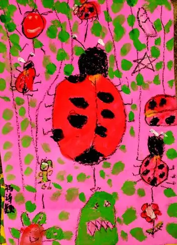 画美术启蒙班第二次课《七星瓢虫》