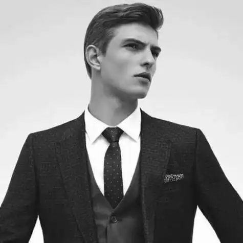 霸气男人微信头像黑白穿西装