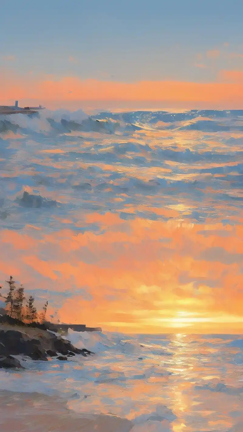 93ins风日落壁纸,浪漫氛围拉满