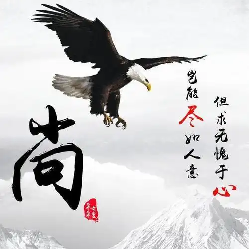 微信头像姓氏头像励志大鹏展翅精美设计26个名字任