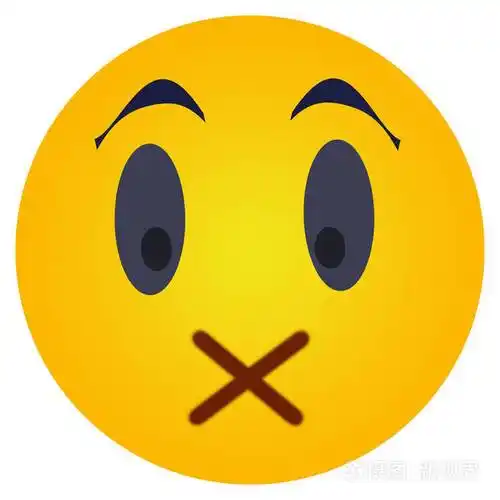 面部表情闭嘴沉默不说话社交网络和聊天插图