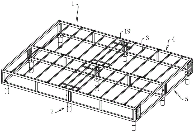 一种折叠铁架床结构的制作方法