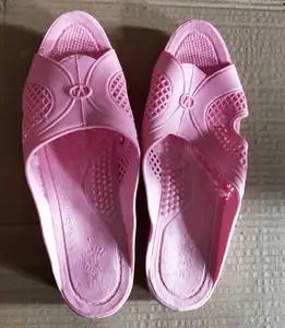 怀旧老库存 80-90年代女式塑料凉鞋 拖鞋 粉色