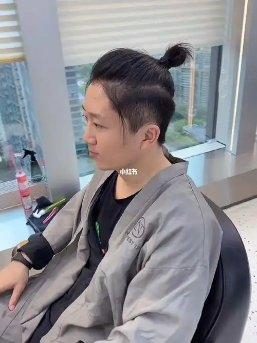 男士丸子头武士头道士头杭州nt最真实网红发型店