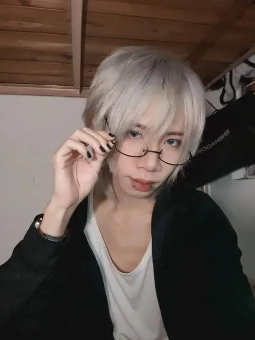 半框眼镜让我瞬间二次元p2装可爱