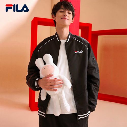 斐乐(fila)官方棉服情侣款兔年棒球领长袖夹克外套男女装上衣【张艺兴
