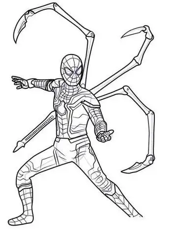 漫威蜘蛛侠的简笔画步骤(简笔画图片大全) -【爱个性】