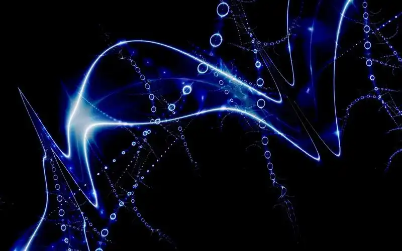 蓝光曲线,黑色背景 壁纸