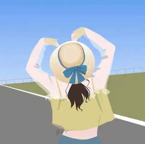 怦然心动的文艺风手绘情侣头像