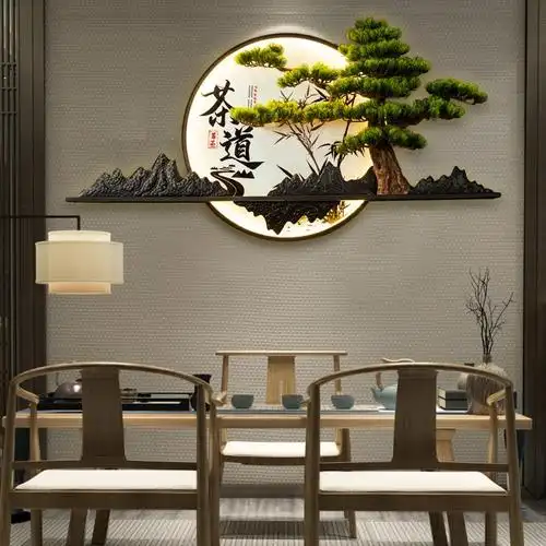 茶室背景墙 茶室背景墙装修效果图