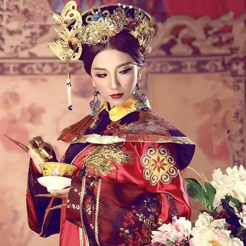 女宫廷皇后服舞台演出服甄嬛古装 格格服 影楼写真服甄嬛传清朝古装优