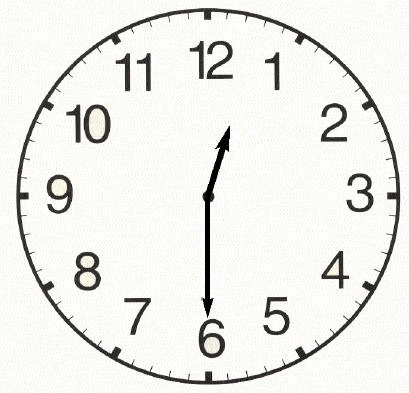 认识半点时钟与数字对应卡