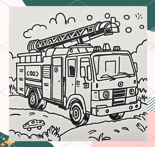 消防车简笔画绘制技巧与示例