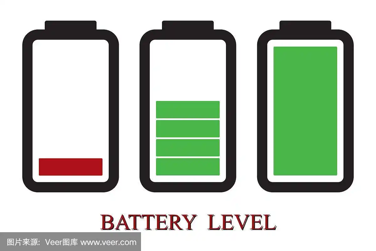 电池充电图标,标志,电池电量符号.矢量插图孤立.