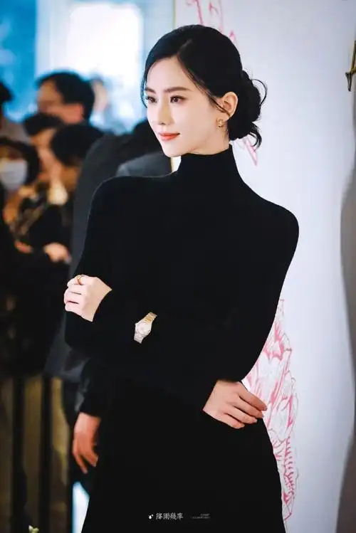 刘诗诗优雅亮相品牌活动,黑色长裙展现高贵黑天鹅魅力-腾讯新闻