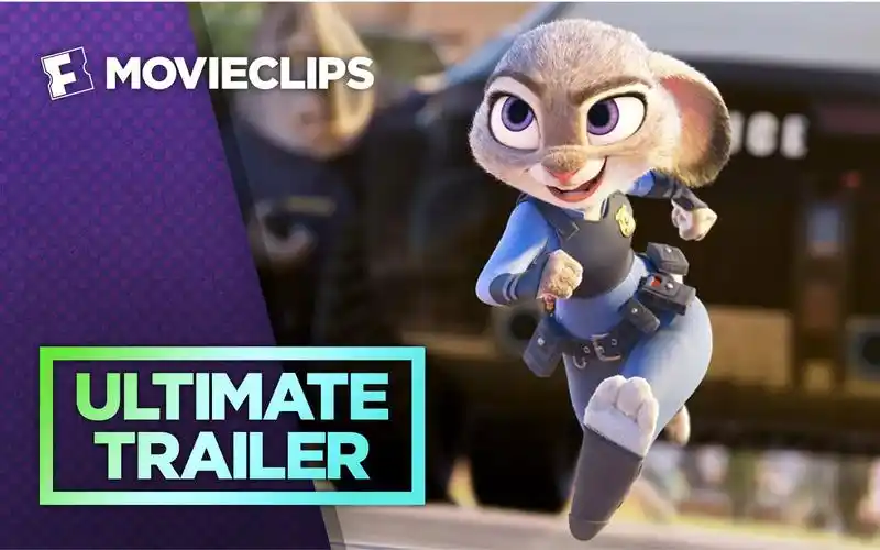 疯狂动物城警官兔朱迪版终极预告本周五内地同步北美上映柚子木字幕组