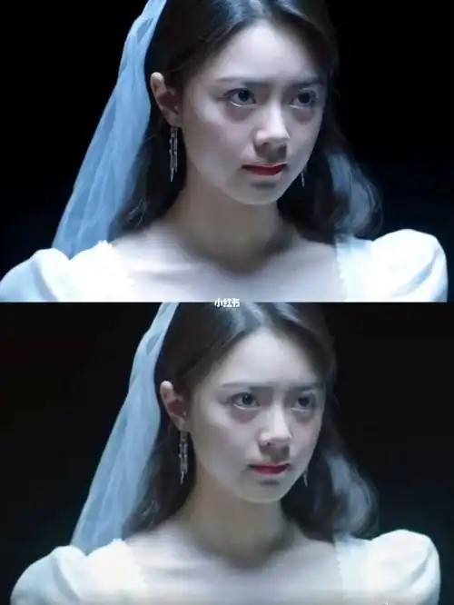 赵今麦妹妹的婚纱造型,妹妹真的长大了,都已经开始拍结婚的戏份了92