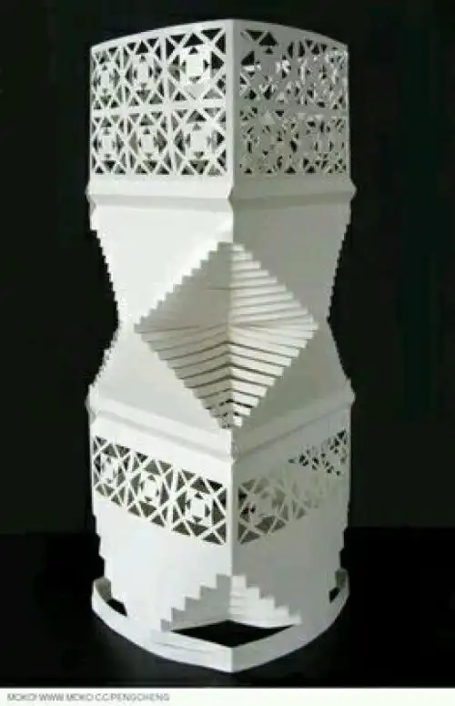 构成折纸图解柱立体构成折纸教程立体构成圆柱折纸图-在线图片欣赏40