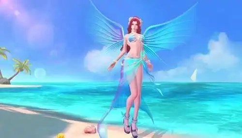 王者荣耀 貂蝉泳装皮肤上线国际版 造型和特效都很好看